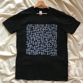Image of Chelsea FC name-chains black t-shirt