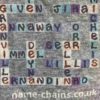 Image of Manchester City name-chains grey t-shirt - close up of bottom right showing name-chains logo