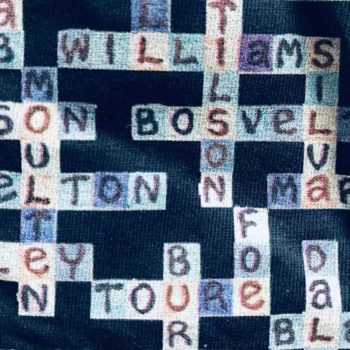 image of manchester city navy tshirt close up of players names