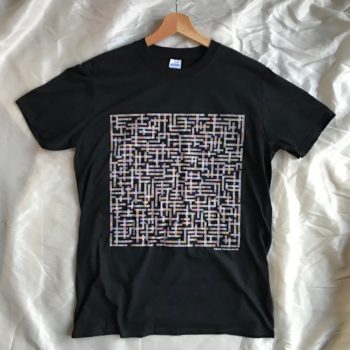 Image of Manchester Bands name-chains black t-shirt